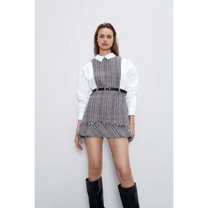 NWT Zara Combined Pinafore Dress 2419/160/068